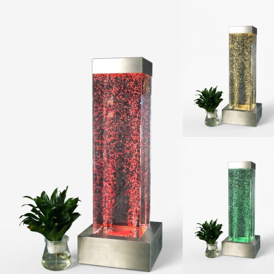 Wasser Säule 20x80cm Wasserwand Säulen Wand Trennwand Led