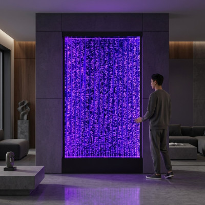 Trennwand Regal Schrank Wasserwand Säule Wände LED 200x220