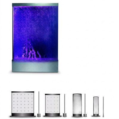 Wassersäule wasserwand Wasserfall Led Luxus Design Einrichtung Metall