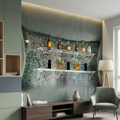 Regale Design Beleuchtet Led Wasser Wand Bar Regal Säule Wassersäulen