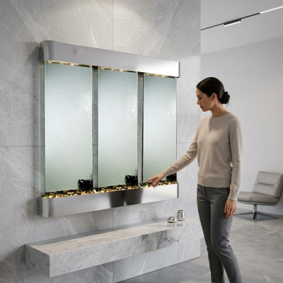 Led Wasserwand Design Wasser Säulen Wasserfall Bild Rahmen 56*117