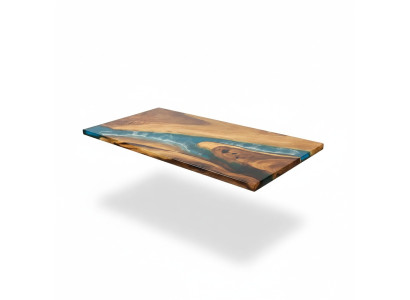 Esstisch Meer Wasser River Echtes Holz Flusstisch 161x81 Tische