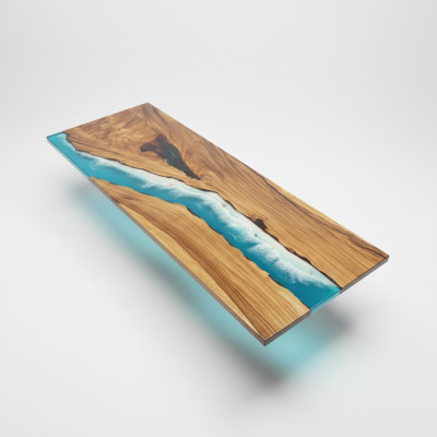 Moderne Tische Esstisch Design Tisch Harz Meer Fluss Möbel 240x90