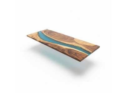 Echtes Holz Wasserfall Tisch Epoxid Harz Esstisch Tische Epoxy Massive