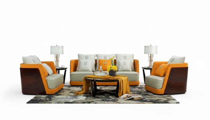 Wohnlandschaft Sofa Polster Sofagarnitur 321 Sitzer Couchtisch 4tlg. Set