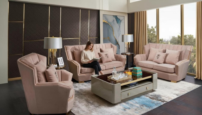 Polster Couchen Couch Modern Luxus Sofagarnitur 3+2+1 Sitzer Set Design Sofa Neu