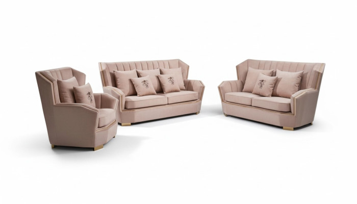 Polster Couchen Couch Modern Luxus Sofagarnitur 3+2+1 Sitzer Set Design Sofa Neu