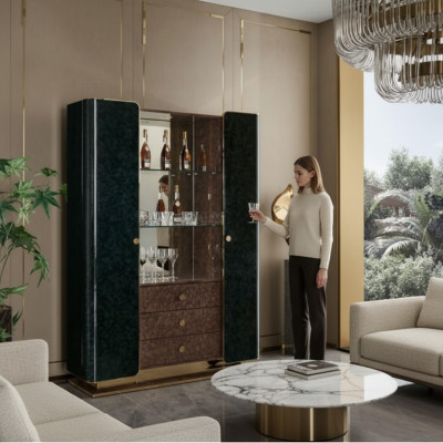 Vitrine Schrank Wohnzimmer Schränke Vitrinen Glasschrank Holzschrank Glas Holz