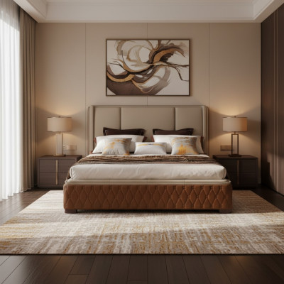 Design Leder Bett Luxus Polster Betten Deko Doppel Modernes Ehe 180x200