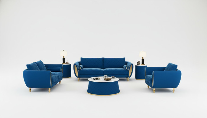 Sofagarnitur 3 2 1 Sitzer Set Design Sofa Polster Couchen Couch Modern Garnitur
