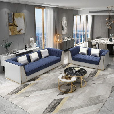Designer Sofagarnitur Luxus Sofa Couch Polser Set Garnitur 3 2 Sitzer 2 tlg. Set