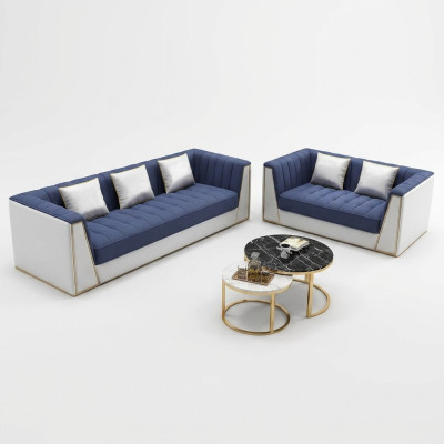 Designer Sofagarnitur Luxus Sofa Couch Polser Set Garnitur 3 2 Sitzer 2 tlg. Set