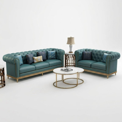 Sofagarnitur Couch Polster 3+2 Sitzer Leder Garnitur Polster Sitz Couchen 2tlg.