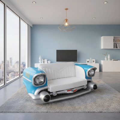 Autosofa Sofa Couch Diner Cadillac USA Deko Amerika Style Möbel Couchen Sofas