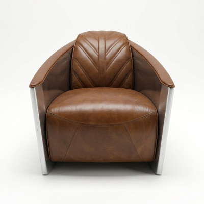 Ledersessel Flugzeug Aviator Sessel Loungesessel Cocktailsessel vintage