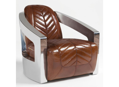 Vintage Retro Stuhl Leder Sessel Lounge Club Design Luxus Möbel Flugzeug