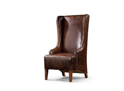 Echtleder Relaxsessel Vintage Cigar Ledersessel Sessel Leder Ohrensessel Fernseh