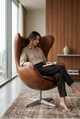 Lounge Club Relax Sessel Design Möbel Stuhl Drehbar Chef Polster Sofa