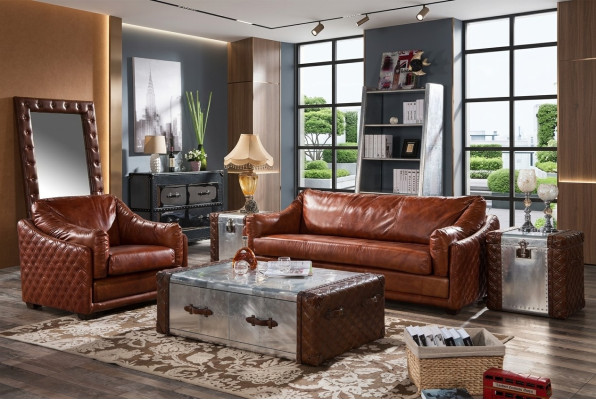Couchtisch Luxus Design Couch Tisch Sofa Tische Wohn Zimmer Beistell Aluminium