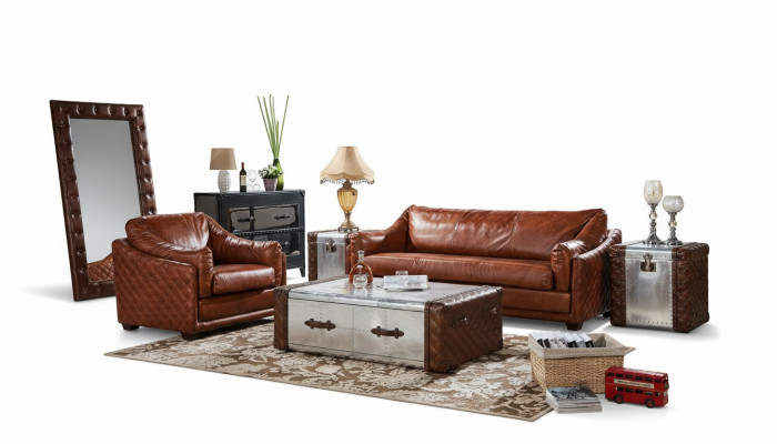 Couchtisch Luxus Design Couch Tisch Sofa Tische Wohn Zimmer Beistell Aluminium