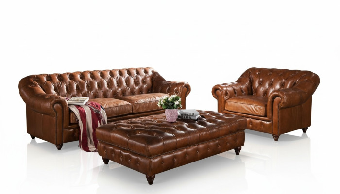Fußhocker Club Lounge Chesterfield Hocker Textil Ottoman Design Ottomane