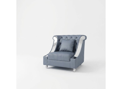 Chesterfield Sessel Fernseh Couch 1 Sitzer Sofa Leder Couchen Polster Echtleder