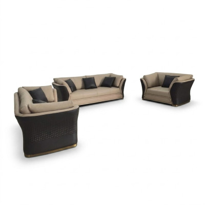Sessel Design Couch Sofa Relax Lounge Leder Fernseh Luxus Club Polster