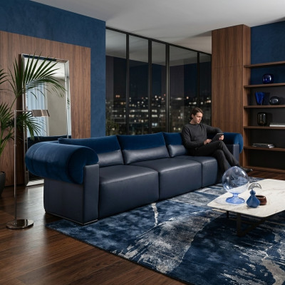 Big Sofa Couch 4 Sitzer Vier Couchen Polster Sitz Sofas Couchen Leder viersitzer