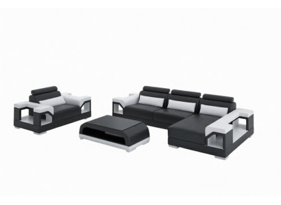 Wohnlandschaft Ecksofa L Form Sessel Set Garnitur Modern Sofa Leder Couch Neu