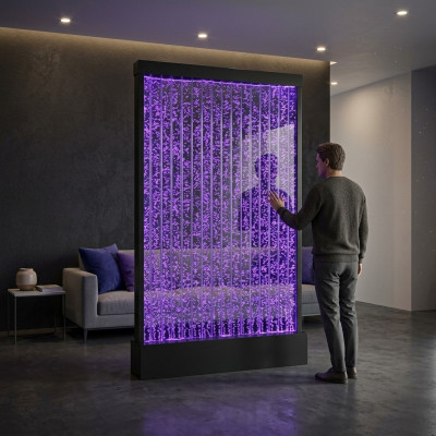 Wandpaneel LED Modern Wasserwand Wasser Wände Wasser Blasen Dekorative Wand