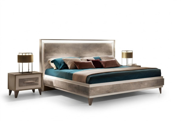 Bett 2x Nachttisch 3tlg Schlafzimmer Set Möbel Modern Luxus Betten arredoclassic