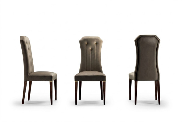 Sessel Stuhl 1x Esszimmer Fernseh Lounge Textil Sitz Polsterstuhl arredoclassic