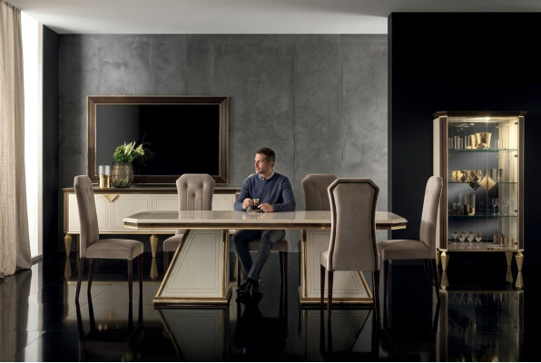 Esstisch 6x Stuhl Esszimmer Set Essgruppe Gruppentisch Tisch arredoclassic 7tlg.