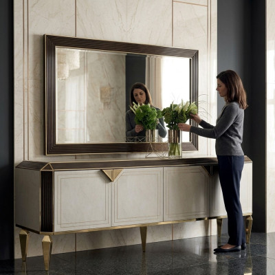 Holz Kommode Kommoden Kommodenschrank Holzschrank Wohn Zimmer arredoclassic