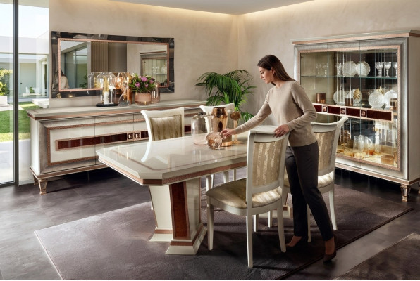 Esstisch Esszimmer Set Essgruppe Möbel Tisch 5tlg Stuhl 4x Stühle arredoclassic