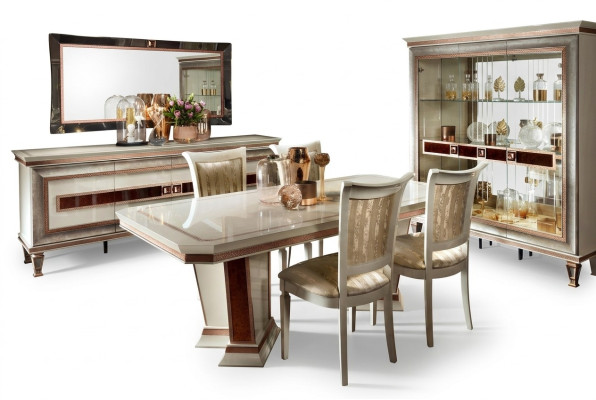 Esstisch Esszimmer Set Essgruppe Möbel Tisch 5tlg Stuhl 4x Stühle arredoclassic