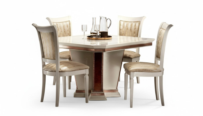 Barock Esstisch Tisch Holz Gruppe Esszimmer Wohnzimmer Garnitur Design Tische