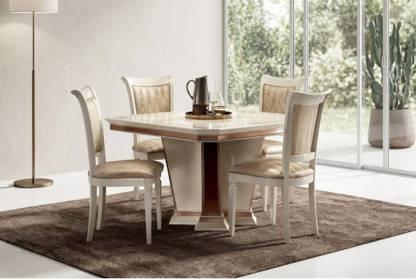 Komplett Set Esstisch 4x Stühle Esszimmer Set Ess Gruppe Holz Tisch Tische 5tlg