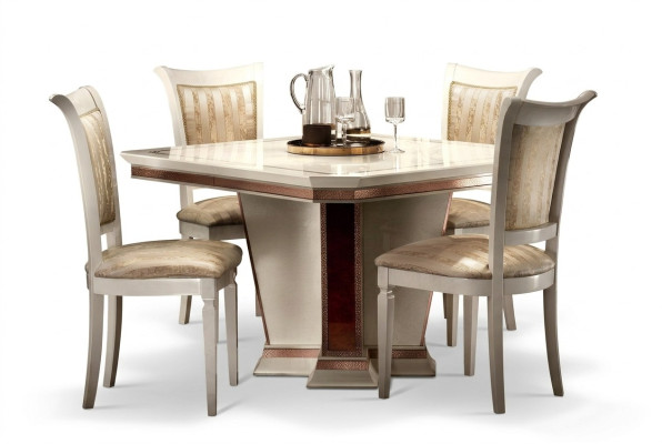 Komplett Set Esstisch 4x Stühle Esszimmer Set Ess Gruppe Holz Tisch Tische 5tlg