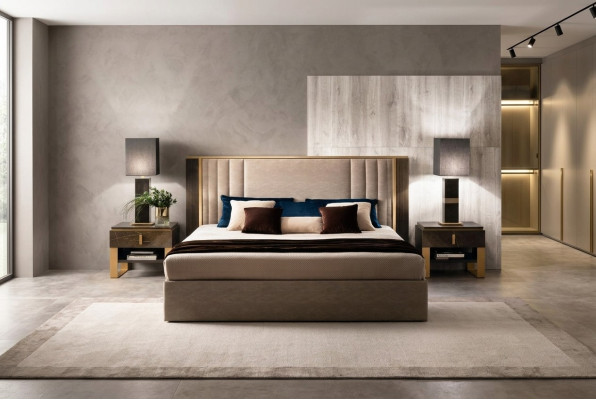 Bett 2x Nachttisch Design Schlafzimmer 3tlg. Klassischer Luxus Betten Set Möbel
