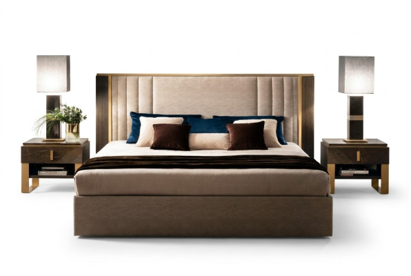 Bett 2x Nachttisch Design Schlafzimmer 3tlg. Klassischer Luxus Betten Set Möbel