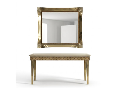 Spiegel Wandspiegel Barock Rokoko Dielen Wohnzimmer Bad Holz Glas Design