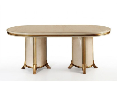Esszimmer Wohnzimmer Klassisch Beige arredoclassic Esstisch Design Tisch Holz