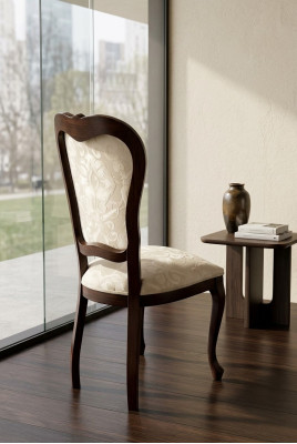 Designer Stuhl Luxus Lehnstuhl Polster Stühle 1x Sessel Wohn Ess Zimmer Textil