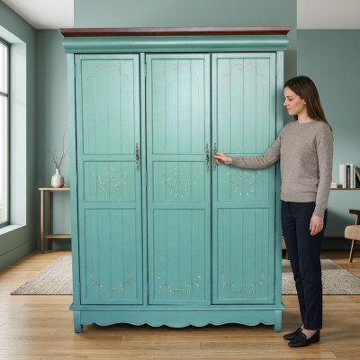 Schlafzimmer Kleiderschrank Holz Schrank America Stil Schränke Luxus Klassisch