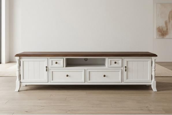 rtv design sideboard fernseh wand landhasu low board luxus kommode schrank neu
