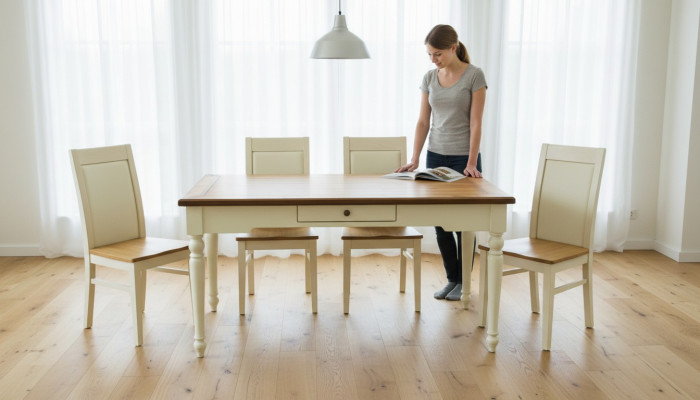 Moderner Esstisch Tisch Tische Holztisch Amerikanisch Esszimmer Landhaus Stil