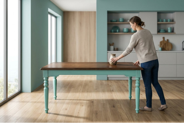 Esstisch Tisch Gruppe Esszimmer Wohnzimmer Garnitur Holz Design Tische 150cm neu