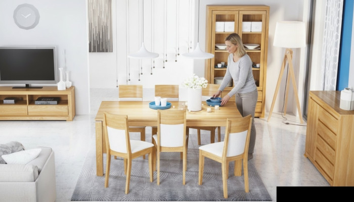 Esstisch Holz Stühle 6x Lehnstuhl Gruppe Esszimmer Stuhl Set Tisch Neu Garnitur