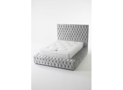 Klassischer Englischer Stil Bett Doppel Textil Chesterfield Betten 160x200cm Neu